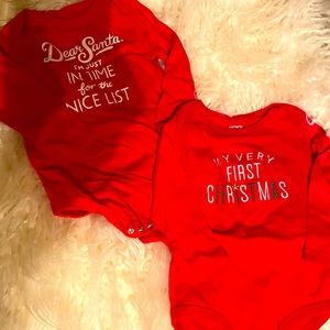 One Carter on cat and jack 12 month Christmas onesie